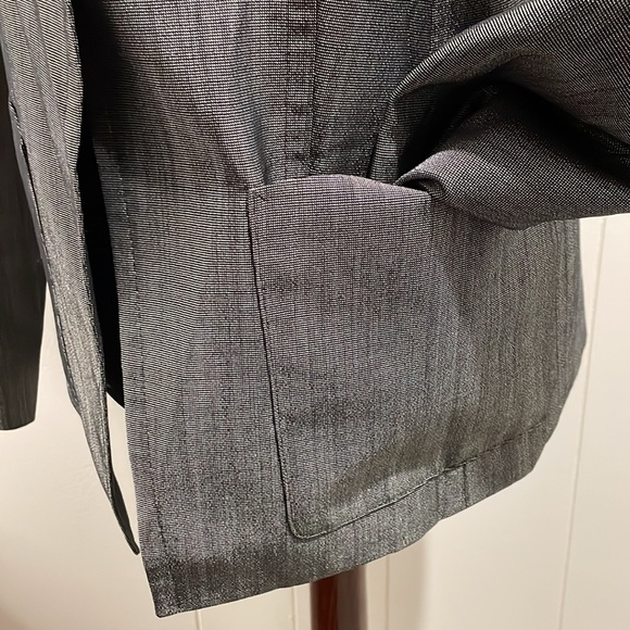 ** VINTAGE ** Men’s glittering blue “denim” look jacket size 36 - Picture 4 of 7